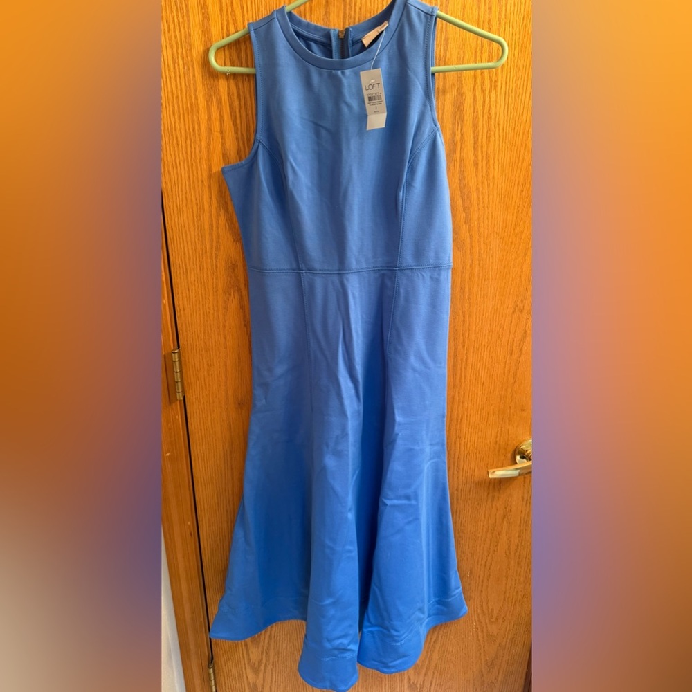 LOFT Bright Seaport Midi Dress NWT - Picture 3 of 4